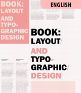 BOOK LAYOUT AND TYPOGRAPHIC DESIGN